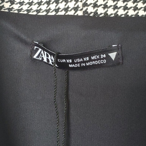 ZARA Mini Houndstooh Blazer Dress Bloggers Favorite NWT - Picture 10 of 12